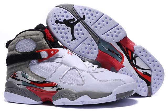 Real Air Jordan 8 Embroidery Retro Original Bugs Bunny True Red White New Packaging